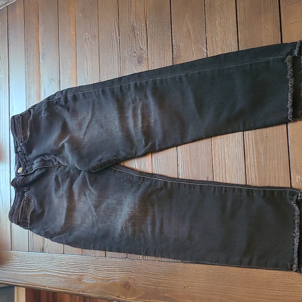 GAP DENIM, strech high rise ankle jegging, black